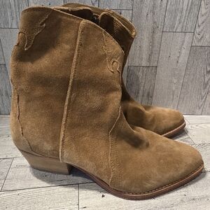 Free People Brown Suede Ankle made  Boots In India Size 37